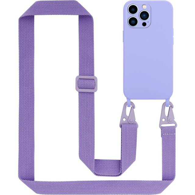Case chain for apple iphone 13 pro max silicone protection cover necklace
