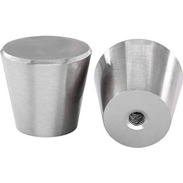 Cabinet Knobs Brushed Nickel 10 Pack - LONTAN Knobs for Dresser Drawer Pulls and Knobs Cabinet Hardware Silver Drawer Knobs Round, LS745SNB, Al