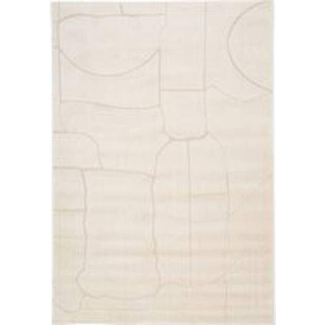Oatmeal Beige Wabi Sabi Minimalist Area Rug - Light Beige - 120cm x 170cm