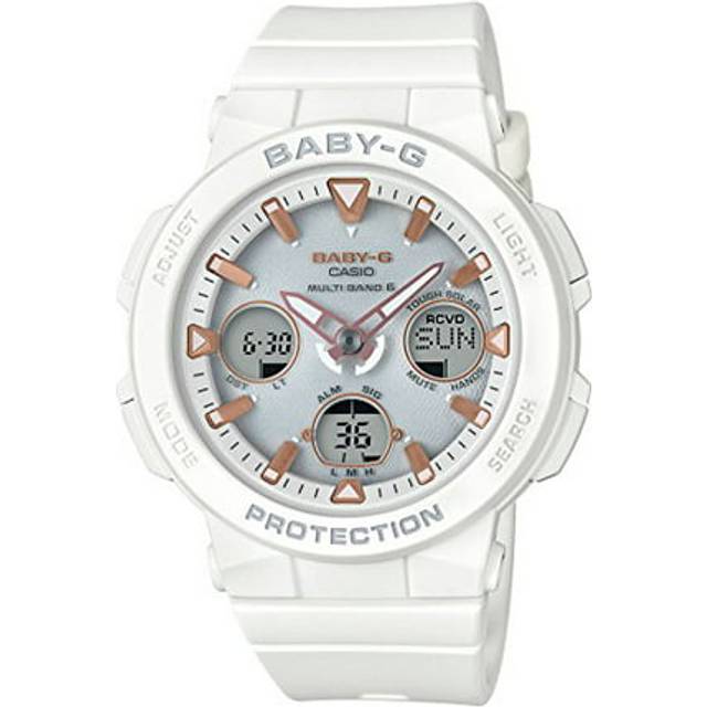 Casio Watch Baby-g Beach Traveler Radio Solar Bga-2500-7ajf Women's White