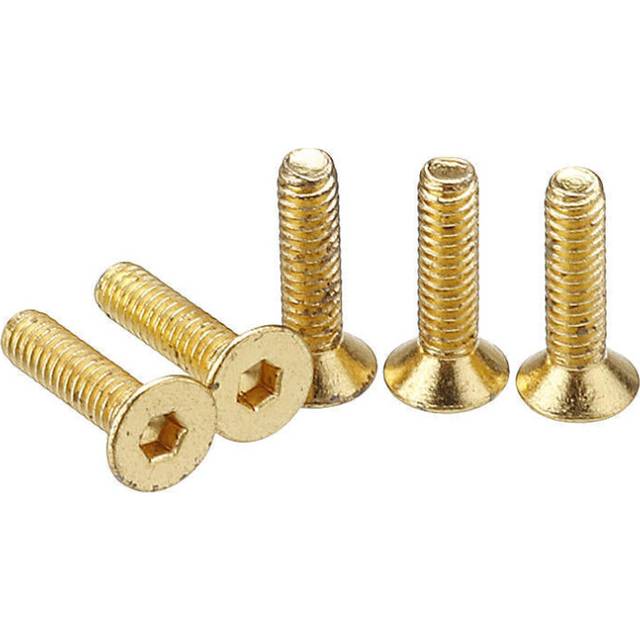(12mm) 50Pcs Titanium Plated M2.5 Hex Socket Flat Head Countersunk Screws Alloy Steel 12.9 Grade Screw Bolt 5-12mm
