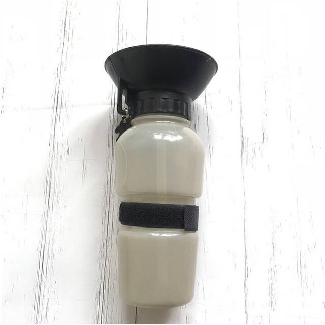 (grey) Squeeze portable pet water dispenser