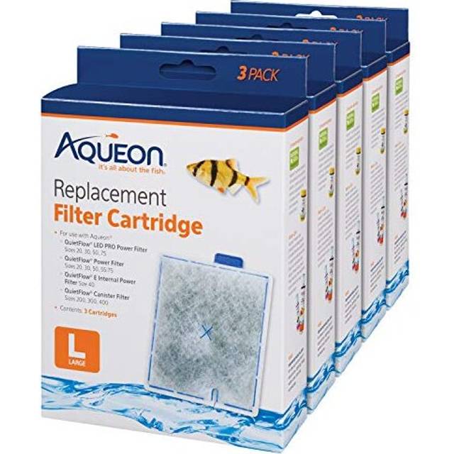 Aqueon Replacement Filter Cartridges Large - 15 pack