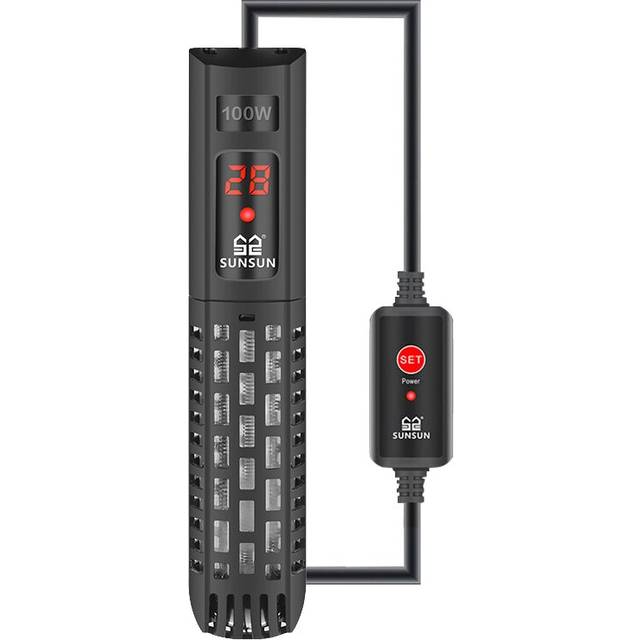 SUNSUN Aquarium Submersible Heater Fish Tank LCD Display Digital Adjustable Water Heating Rod Constant Temperature Control 500W