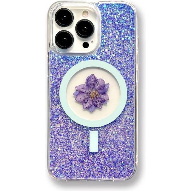 BOOM iPhone 12/12 Pro Mobilskal Magsafe Drop-Proof - Lila Flower