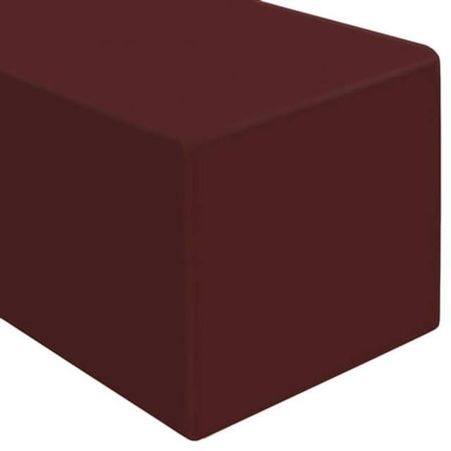Lann's Linens - 8' Premium Fitted Tablecloth for 96 x 30 Rectangular Table - Wedding/Banquet/Trade Show - Polyester Cloth Fabric Cover - Burgundy