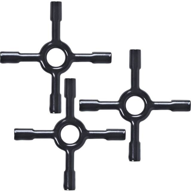 Universal Gas Hob Ceramic Pan Support Moka Trivet Coffee Pot Stand (Pack of 3, Small 130mm)