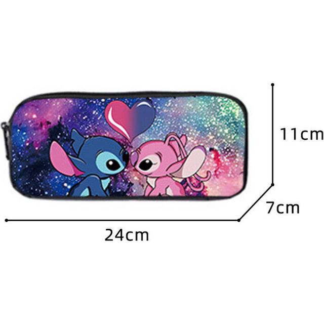 (1pc Pen Bag Style A) Kids Lilo and Stitch Backpack Boys Girls School Bag Travel Rucksack Lunch Bag UK