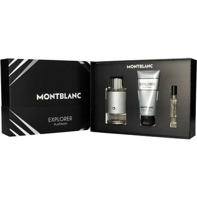Mont Blanc Explorer Platinum Gift Set 100ml EDP + 100ml Shower Gel + 7.5ml EDP