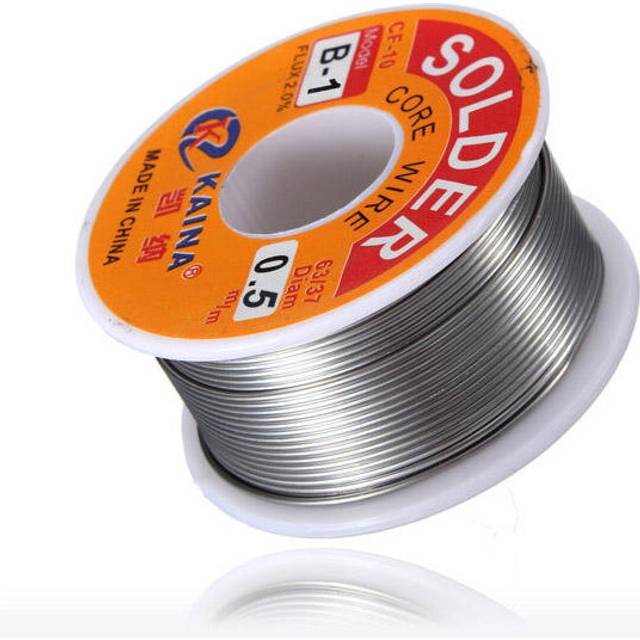 2 Pcs 0.5mm Tin Lead Rosin Core Soldering Iron Wire Reel