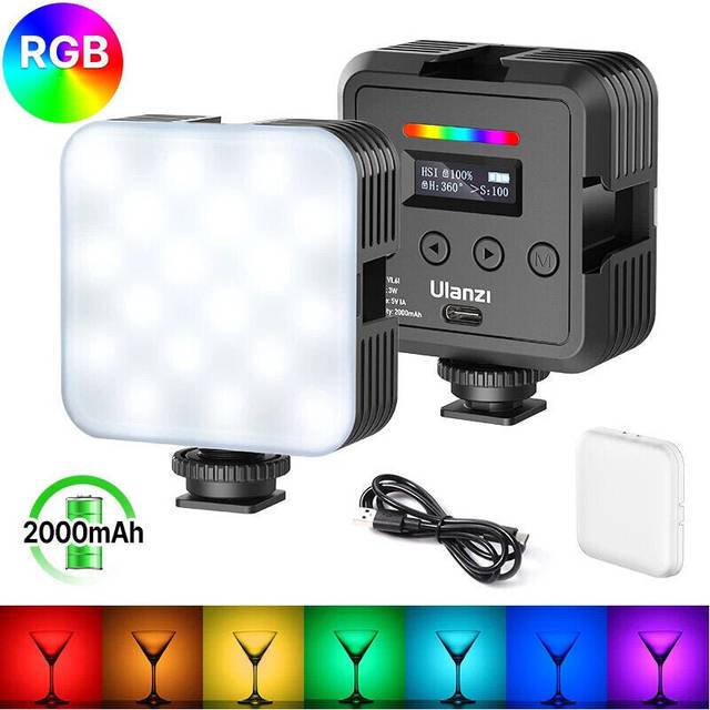 Video Light 2500K-8500K Dimmable Camera LED Video Lamp with Soft Diffuser for DSLR SLR Camera Smartphone Vlog Fill Light Live Broadcast Photography