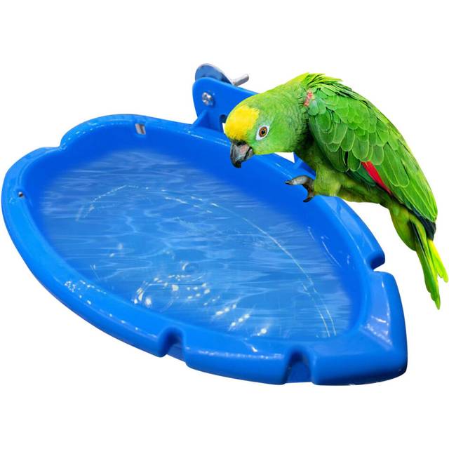 Bird water bath tub for pet bird cage hanging bowl parrots parakeet birdbath
