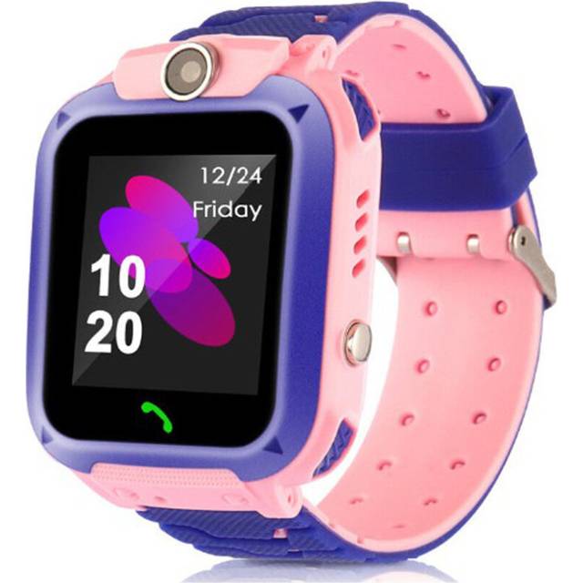 (Pink) Waterproof Kids Smart Watch Anti-Lost Safe Tracker SOS Call For Android iOS