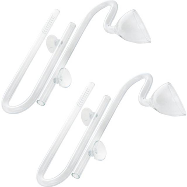 2X 16 mm Aquarium Glass Inflow Outflow Lily Pipe Tube Fish Tank Aquatic Water Plant Canister Filter Suction Cup Hose Set