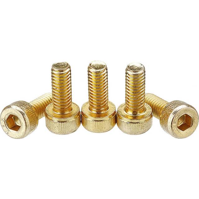 (8mm) M4AH1 50Pcs Titanium Plated M4 Hex Socket Cap Head Screws Alloy Steel 12.9 Grade Screw Bolt M4*10