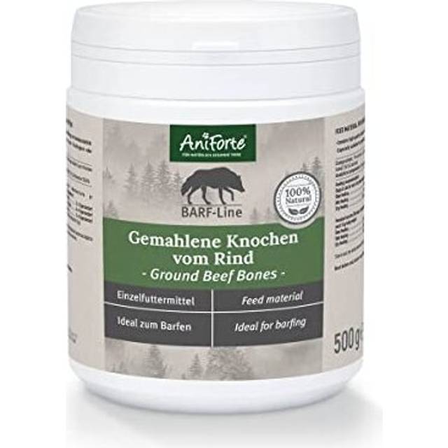 Ground Beef Bones formerly AniForte Meat & Bone Meal 500g: Raw Dog Food Supplement for Cats & Dogs with High Calcium