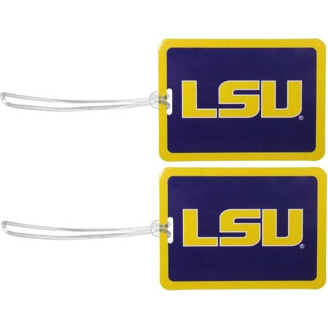 Siskiyou C2LT43 NCAA LSU Tigers Vinyl Luggage Tag - Pack of 2