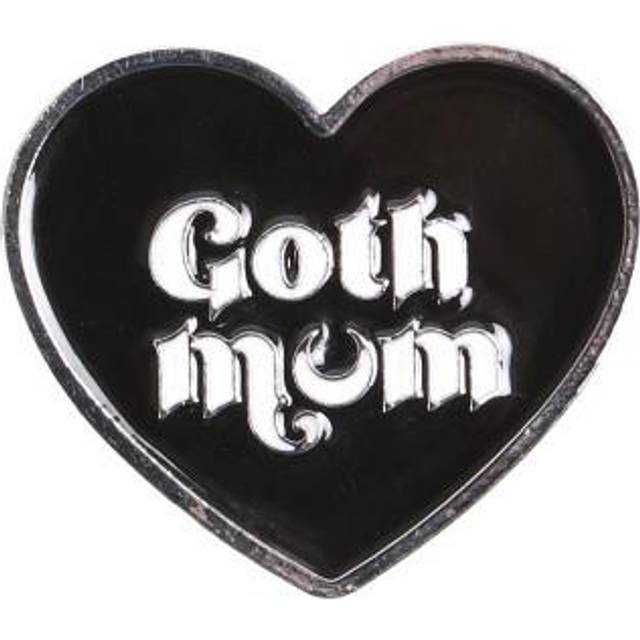 Something Different Goth Mum Heart Badge