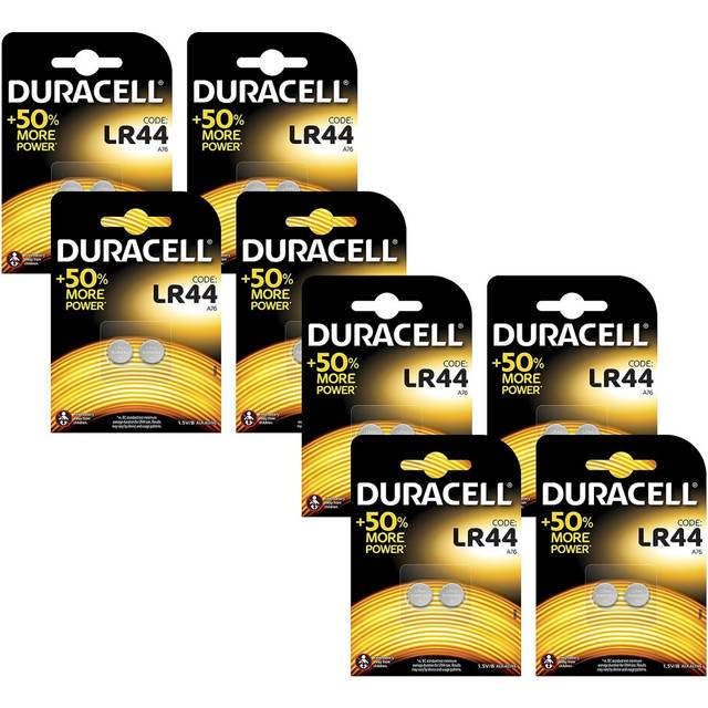 Duracell Specialty Type LR44 Alkaline Coin Batteries, pack of 16