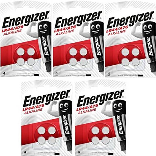 Energizer A76 LR44 AG13 Alkaline Button Cell Batteries - 20 Pack