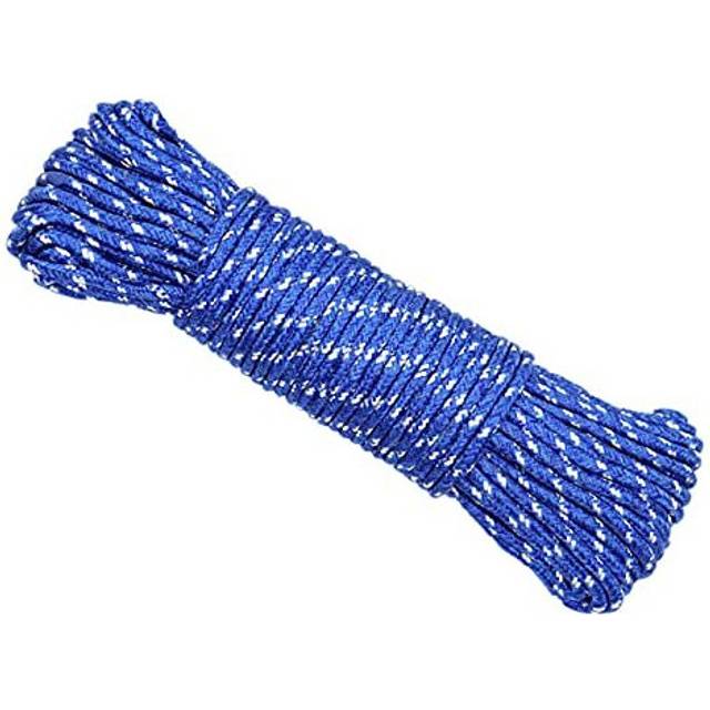 30M/100Ft Clothes Washing Line Cord Outdoor Cotton Rope Natural Cotton Clothesline String, Cord-nylon Cloth Braided Clothesline Rope for Indoor