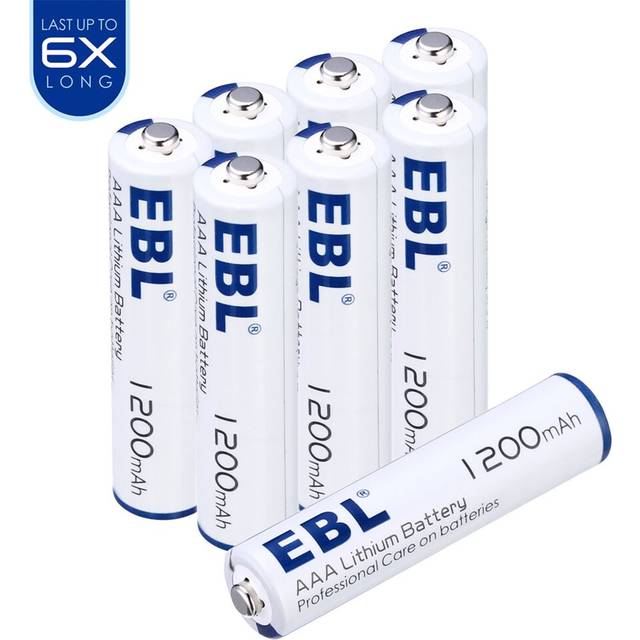 (16 Pack) EBL 1200mAh 1.5V AAA Non-Rechargeable Lithium Batteries For Controllers, Clocks Electronic Gadgets, etc.