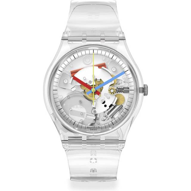 SWATCH Clearly Gent 34mm SO28K100-S06 Go Clear Kollektion