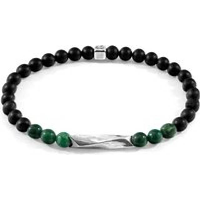 Green Jade Orinoco Silver and Stone Bracelet