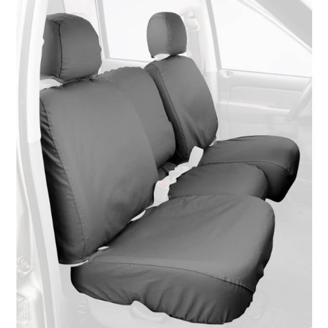 Covercraft SS3250PCGY Custom-Fit Front Bench SeatSaver Seat Covers - Polycotton Fabric  Grey