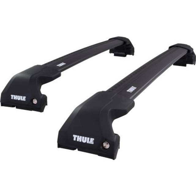 Thule Roof Bars for BMW 3 Series Touring (F31) 2012 - 2019 (Closed Roof Rails) | WingBar Edge Black Aluminium Car Roof Rack