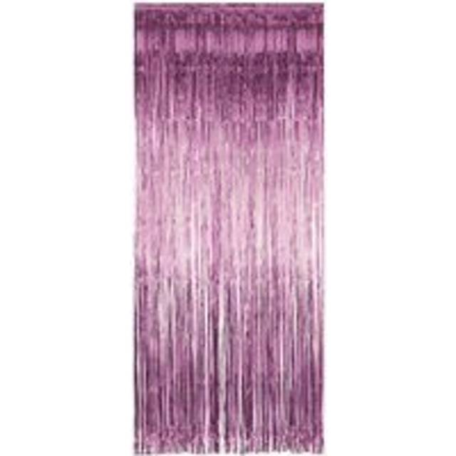 Baby Pink Foil Party Door Curtain
