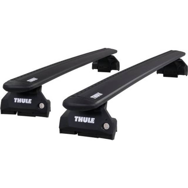 Thule Roof Bars for Audi e-tron SUV 2020 - 2022 (Closed Roof Rails) | WingBar Evo Black Aluminium Car Roof Rack