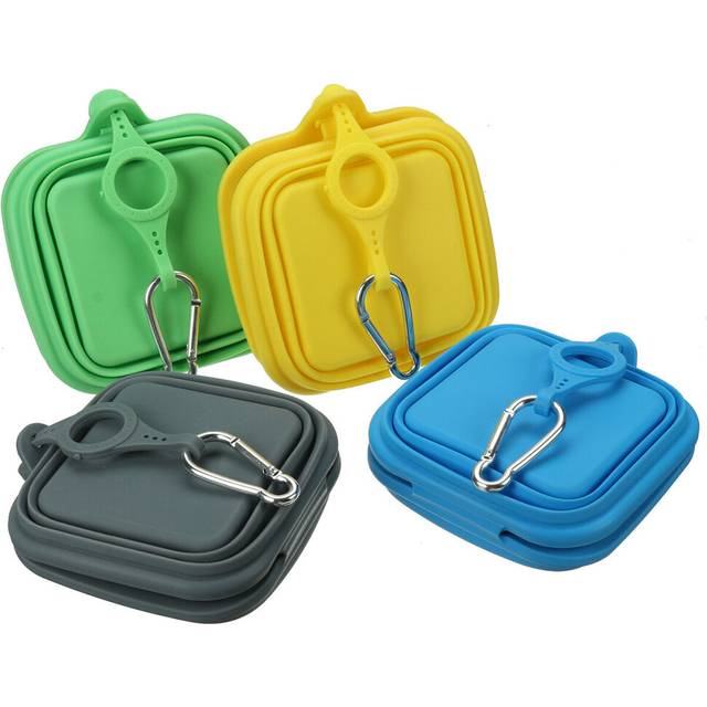 (Blue) Pet Folding Bowl Dog Supplies Cat Puppy Foldable Carry Travel Feeder Drinking