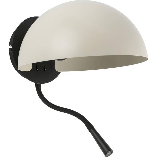 Faro Dominica Reading Light Black With Beige Shade