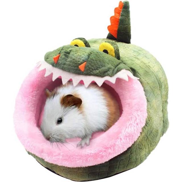 Chinchilla Hedgehog Guinea Pig Bed Accessories Cage Toys-Totoro Bed - Crocodile - S