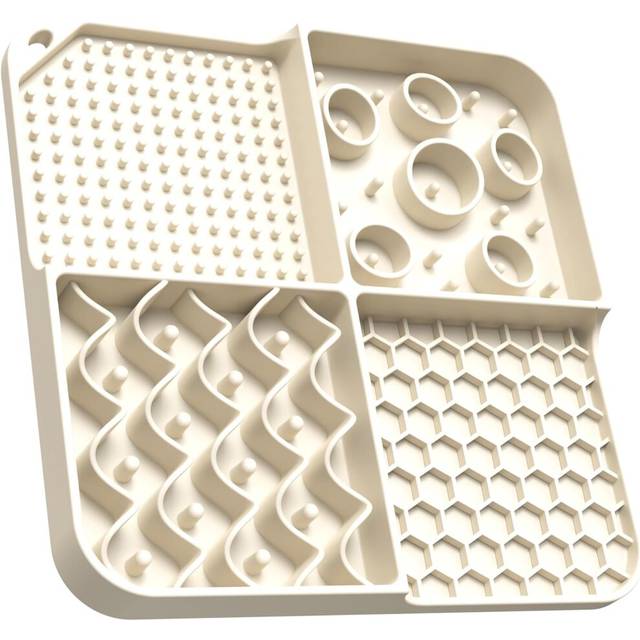 Dog and Cat Lick Pad, Slow Feeder Bowl Lick Pad with Suction Cup Heavy Duty Puzzle, Peanut Butter Lick Pad for Dog Anxiety Relief Cat Boredom