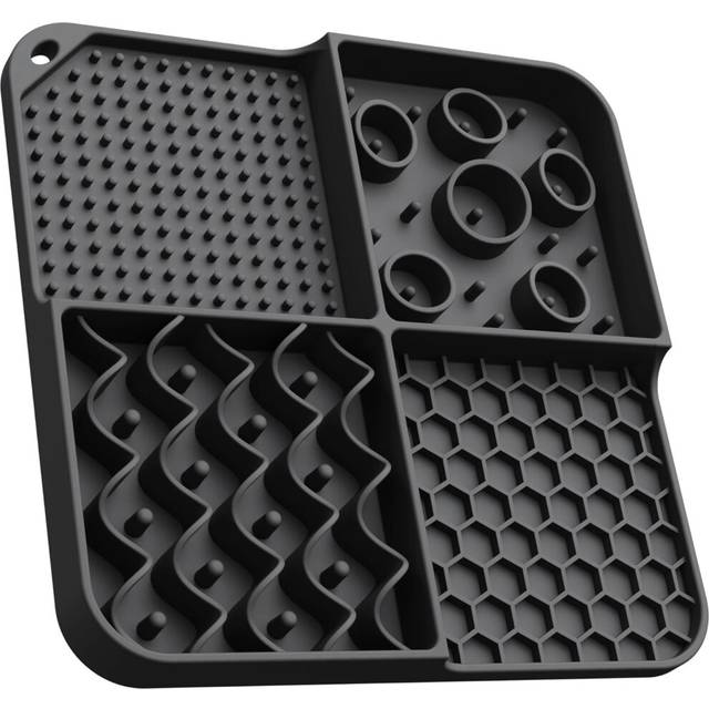 Dog and Cat Lick Pad, Slow Feeder Bowl Lick Pad with Suction Cup Heavy Duty Puzzle, Peanut Butter Lick Pad for Dog Anxiety Relief Cat Boredom