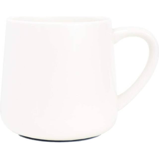 Large Glossy Ceramic Coffee Mug, White Tea Cup for Office and Home, 18 oz, Suitable for Dishwasher and Microwave, 1 Pack (White)