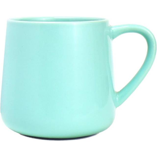 Large Glossy Ceramic Coffee Mug, Tea Cup for Office and Home, 18 oz, Suitable for Dishwasher and Microwave(Mint Green, 1)