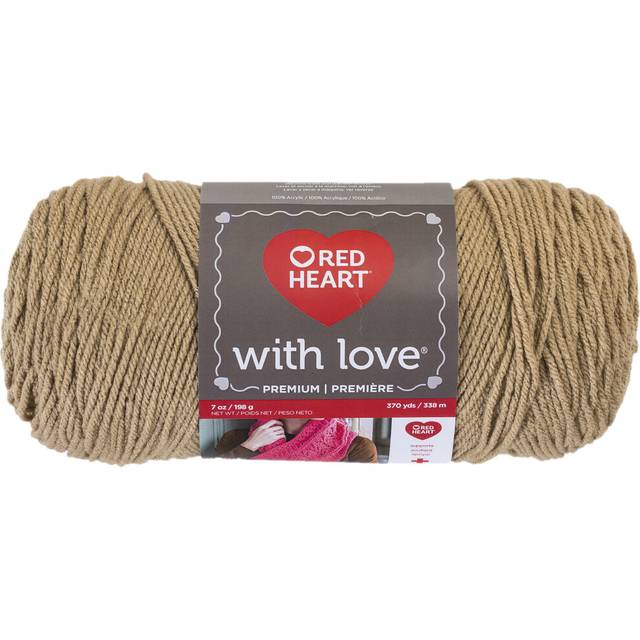 Red heart with love yarn-tan e400-1308