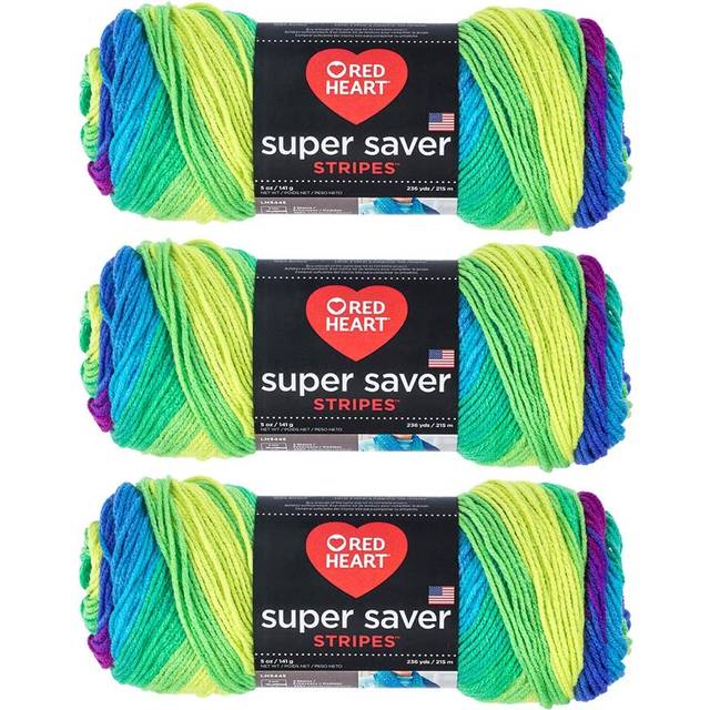 Red Heart Bulk Buy Super Saver Yarn (3-Pack) Parrot E300-4968