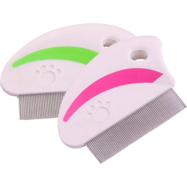 P251 5X Dog Stainless Steel Comb Encrypted Flea Lice Removal Pet Grooming Brush