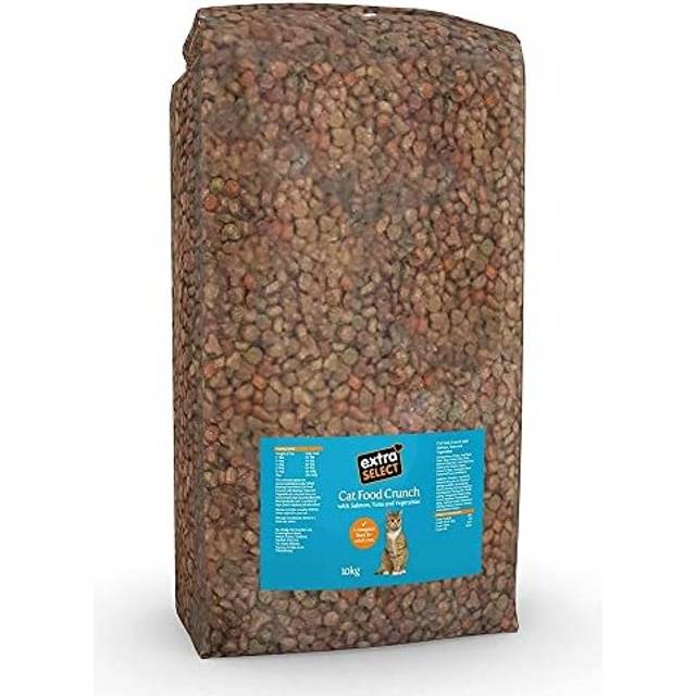 Complete Dry Cat Food: Fish Mix Cat Biscuits (Salmon, Tuna, & Veg) - Nutritionally Balanced Dried Kibble for Adult & Senior Cats - Bulk Food 10kg