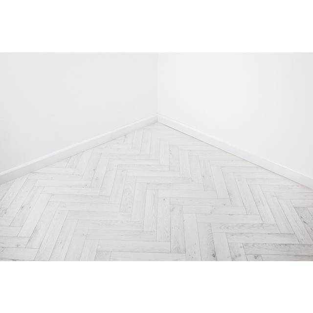 (White Oak Parquet, 1m x 4m Width) Parquet Style Vinyl Lino Flooring Roll 2m & 4m Width
