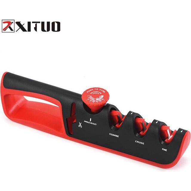 XITUO New 4-in-1 Knife Sharpener Quick Sharpening Stone Adjustable Knives Sharpener Stick For Sharp Kitchen Knives And Scissors