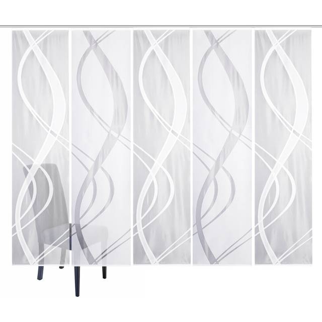 Mccrae Jacquard Wall Track Insert Semi-Sheer Sliding Panel (Width 57 x Drop 225 cm)