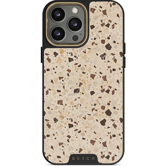 Distant Noise - Terazzo iPhone 14 Pro Max Case, Elite Dark (MagSafe) / Gold