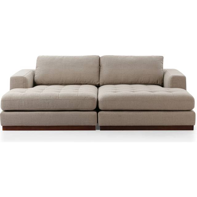 Newport 82" Double Chaise Lounge Sofa Sectional, Dunes