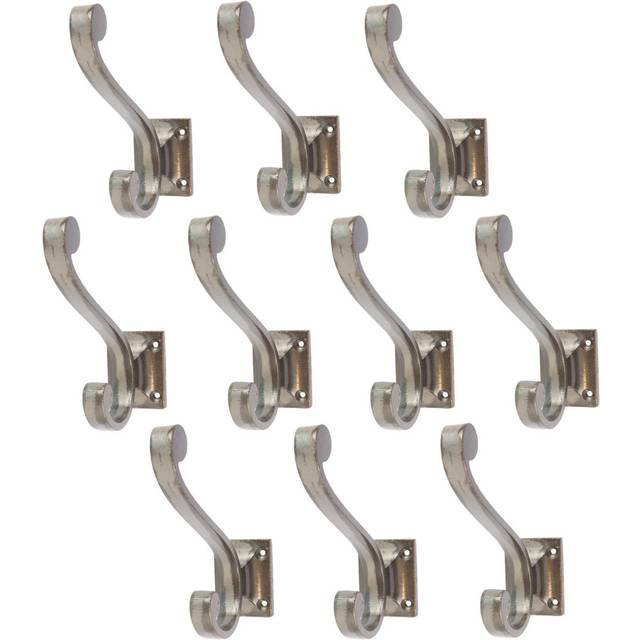 Hammer & Tongs - Square Back Hat & Coat Hook - W35mm x H105mm - Raw - Grey (10.6cm H X 3.6cm W X 10.9cm D)