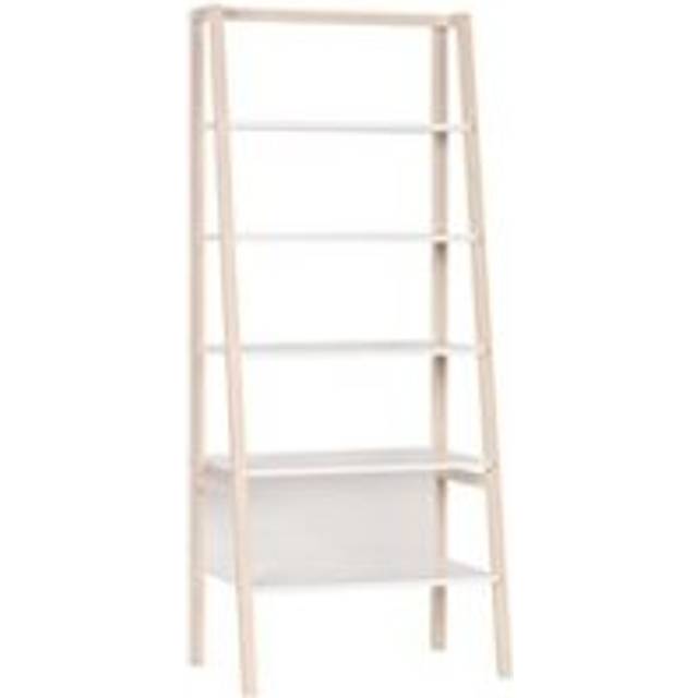 Vox Contemporary Spot a-Frame Bookcase in Acacia & White
